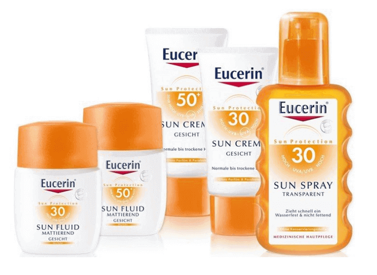 Солнцезащитные средства Eucerin Sun для сухой кожи