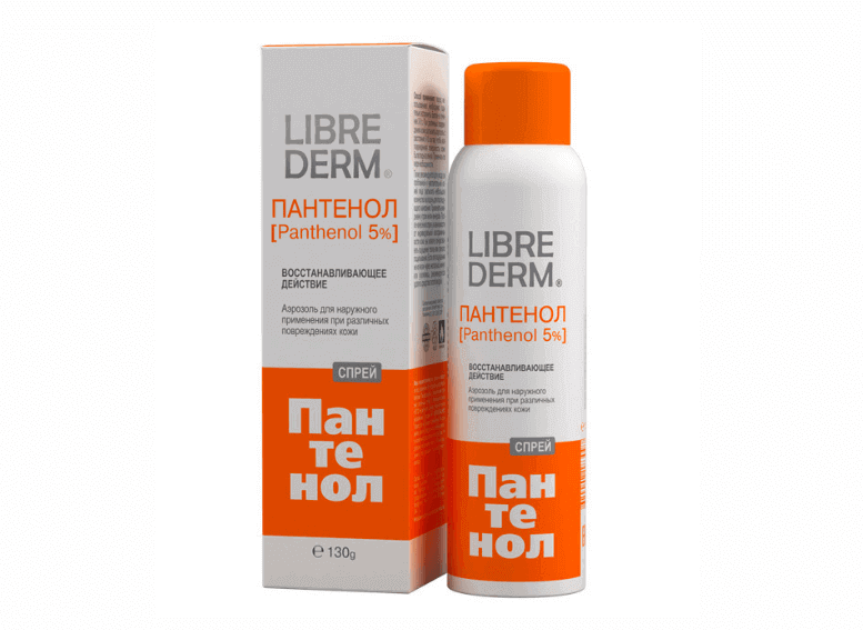 Librederm Пантенол спрей и крем для восстановления кожи