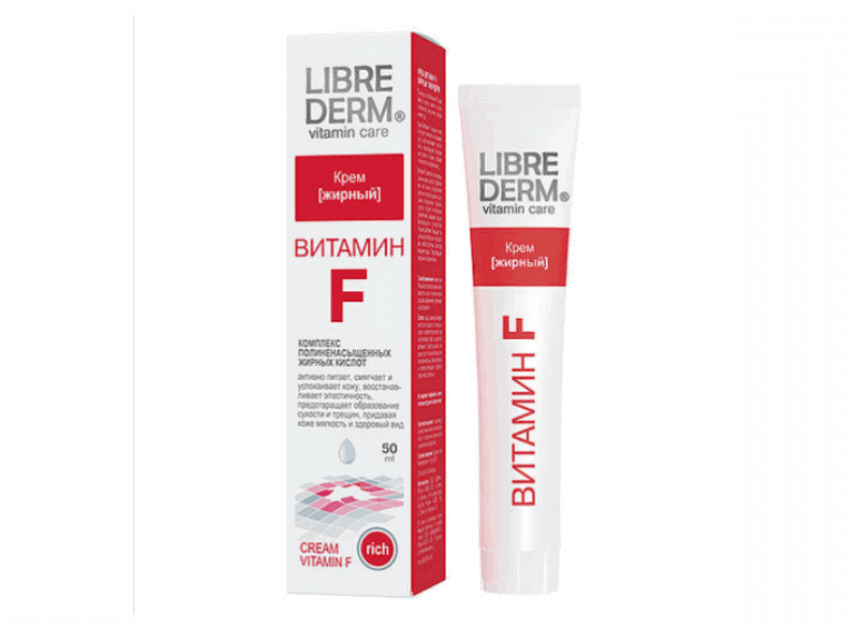 Librederm витамин F крем для увлажнения кожи, гигиеническая помада для губ